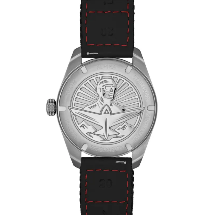 Montre ALPINA Startimer Pilot Automatic AL-525 | Noir & Cordura