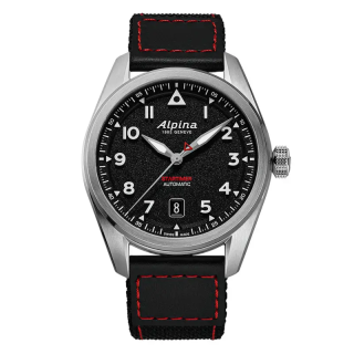 Montre ALPINA Startimer Pilot Automatic AL-525 | Noir & Cordura