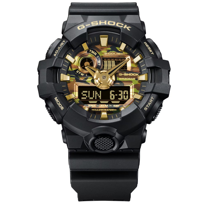 Montre Casio G-Shock GA-700CF-1A Camo Doré