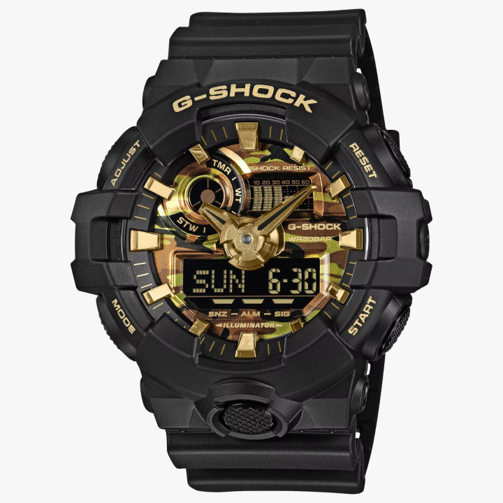 Montre Casio G-Shock GA-700CF-1A Camo Doré