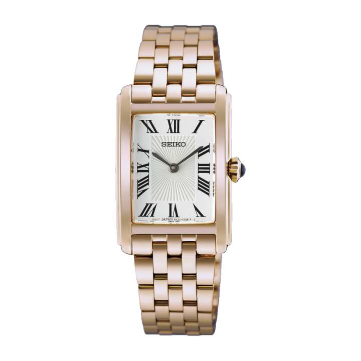 Montre Seiko HGG002P1 Femme Quartz Or Rose Rectangulaire