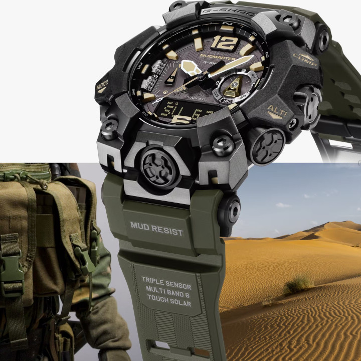 Montre G-SHOCK Mudmaster GWG-B1000-1A3ER Tan Accents | Limited