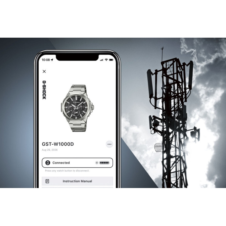 Casio G-Shock G-Steel GST-W1000D-1A Acier Solaire Bluetooth