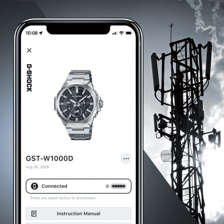 Casio G-Shock G-Steel GST-W1000D-3A Acier Solaire Bluetooth