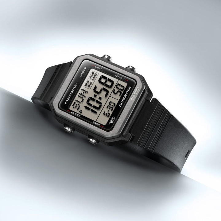 Casio Digital W-221H-1AVEF Boîtier Noir Pile 10 Ans 50m