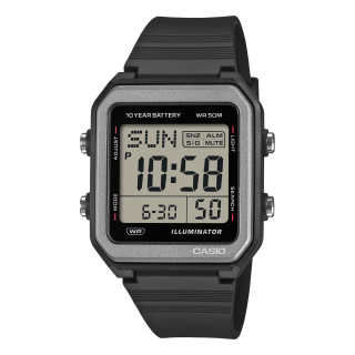Casio Digital W-221H-1AVEF Boîtier Noir Pile 10 Ans 50m