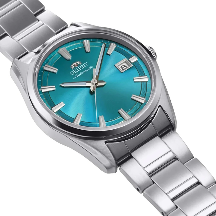 Orient Stretto Date RA-AC0R06L30B Automatique Bleu Lagon