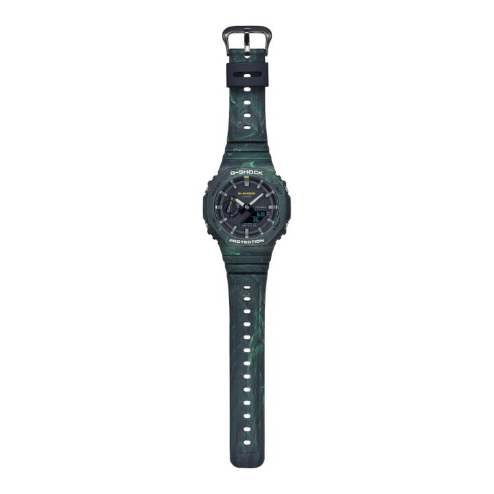 G-SHOCK GA-2100FR-3A Mystic Forest | Montre Octogonale Verte