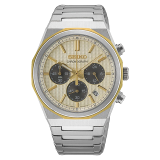 Montre Seiko HGK001P1 Chrono Quartz 40mm Saphir Bicolore