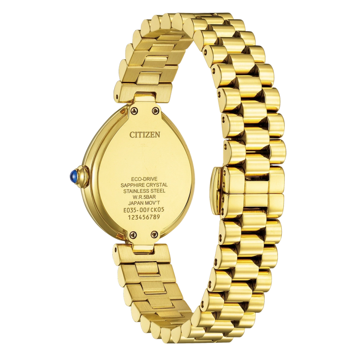 Citizen L Rainell EM1208-53A Boîtier Goutte d'Eau Doré