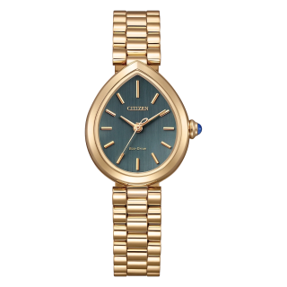 Citizen L Rainell EM1203-57X Goutte d'Eau Or Rose Cadran Vert