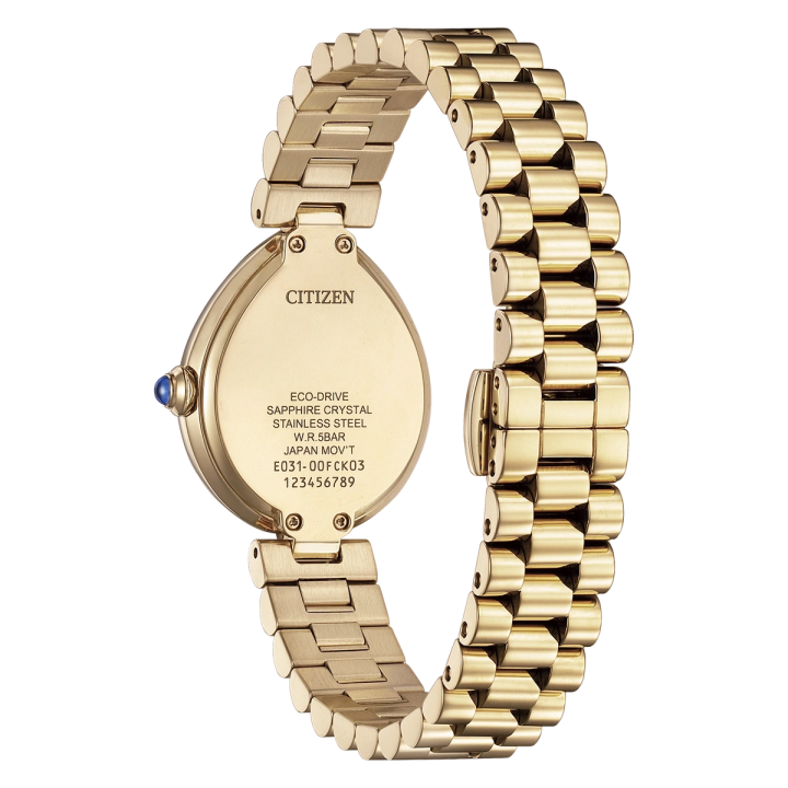 Citizen L Rainell EM1203-57X Goutte d'Eau Or Rose Cadran Vert