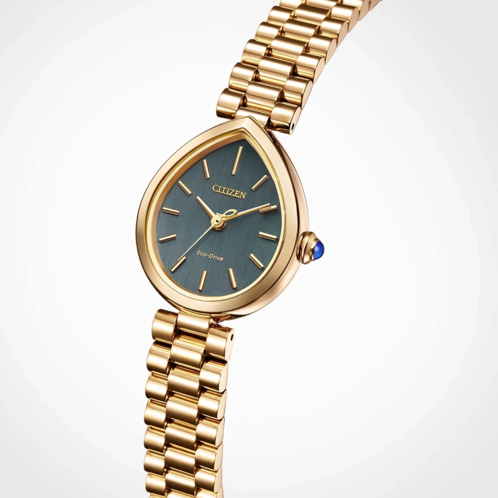 Citizen L Rainell EM1203-57X Goutte d'Eau Or Rose Cadran Vert