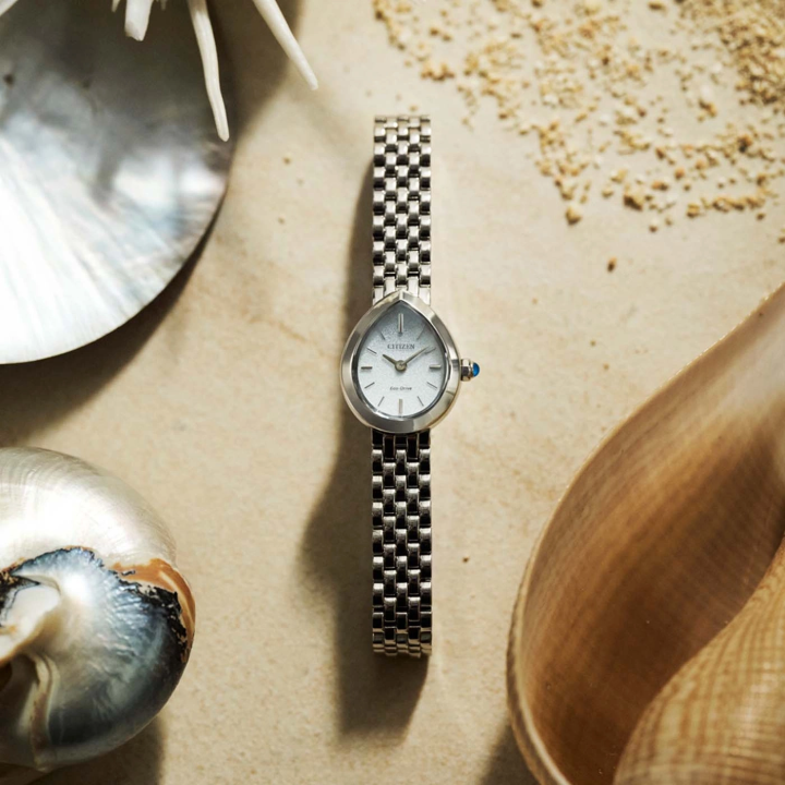 Citizen L Rainell EX1550-54A Boîtier Goutte d'Eau Acier