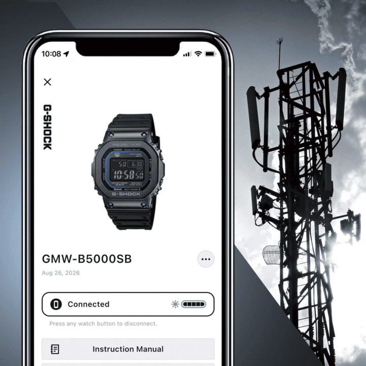 Casio G-Shock GMW-B5000SB-1A2 Full-Metal Saphirs Bleus