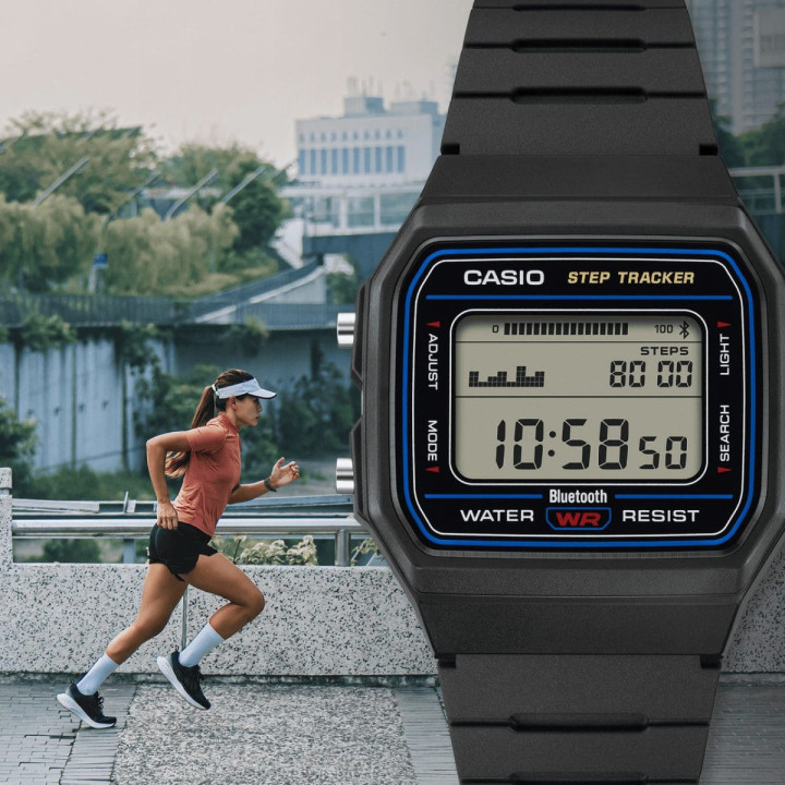 Casio Collection F-B100W-1A Step Tracker Bluetooth Noir