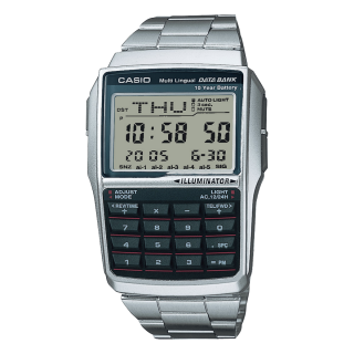Casio Databank DBC-32D-1AES Calculatrice Bracelet Acier