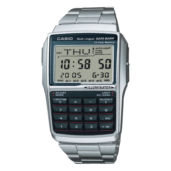 Casio Databank DBC-32D-1AES Calculatrice Bracelet Acier