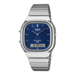 Casio Vintage AQ-240E-2A2 Ana-Digi Cadran Bleu Soleil