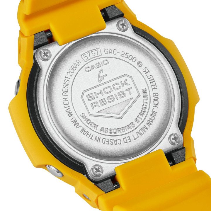 G-Shock Elemental GAC-2500-9AER Chrono Jaune Résine Bio