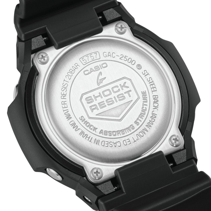 G-Shock Elemental GAC-2500-1AER Chrono Noir Résine Bio