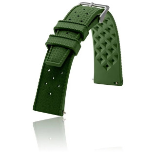 Bracelet de Montre Caoutchouc Tropic Kaki
