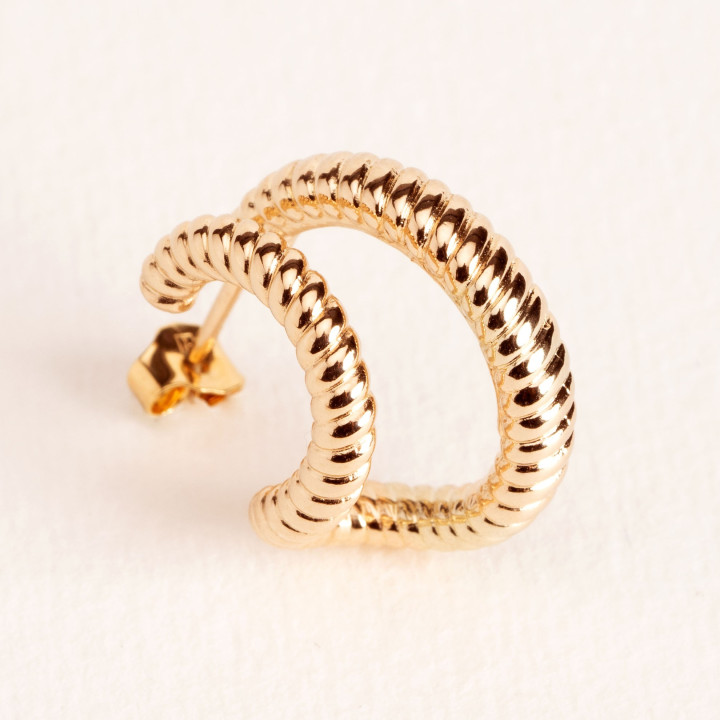 Boucles d'oreilles plaqué or