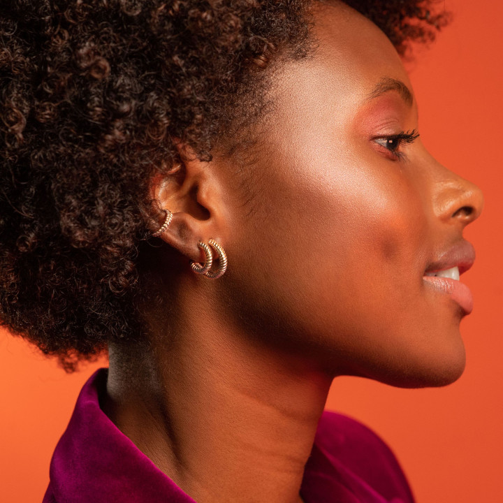 Boucles d'oreilles plaqué or