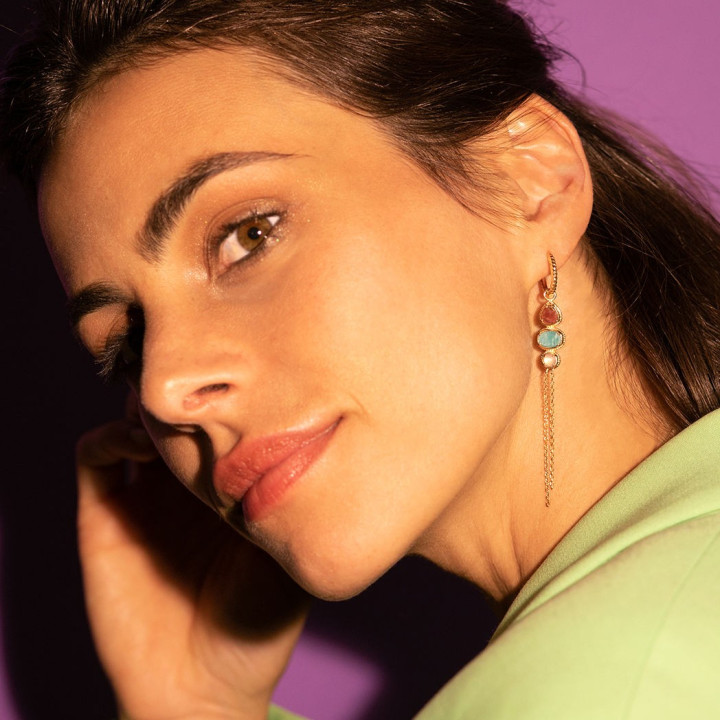 Boucles d'oreilles plaqué or